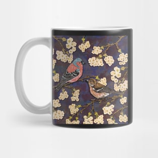 Chaffinches in Cherry Blossom Mug